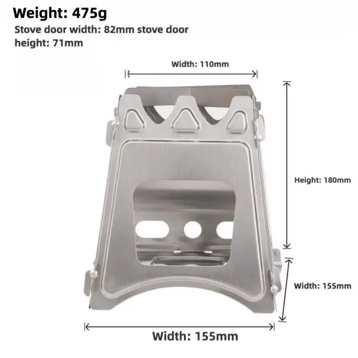 Stainless Steel Card Fire Stove