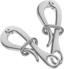 SUPVOX 2pcs Heavy Duty Quick Release Boat Hook for Life Rafts Sailing Yachts Polished Surface Lightweight Portable for Outdoor Docking Ship Supplies