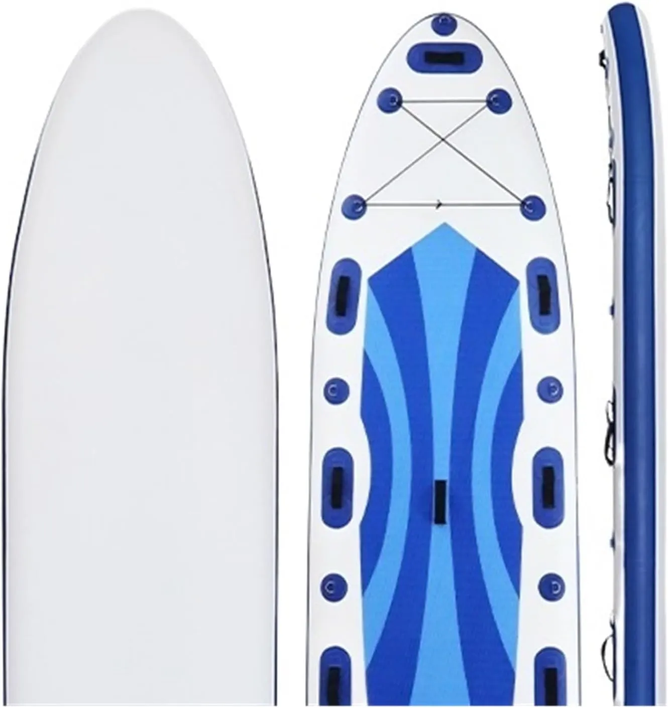 Surfboard Inflatable Sup Paddle Board White Water Touring Racing Paddleboard Sea Surfing Sub Surfboard Professional Paddling Outdoor Recreation (420sup)