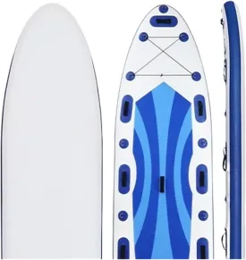 Surfboard Inflatable Sup Paddle Board White Water Touring Racing Paddleboard Sea Surfing Sub Surfboard Professional Paddling Outdoor Recreation (420sup)