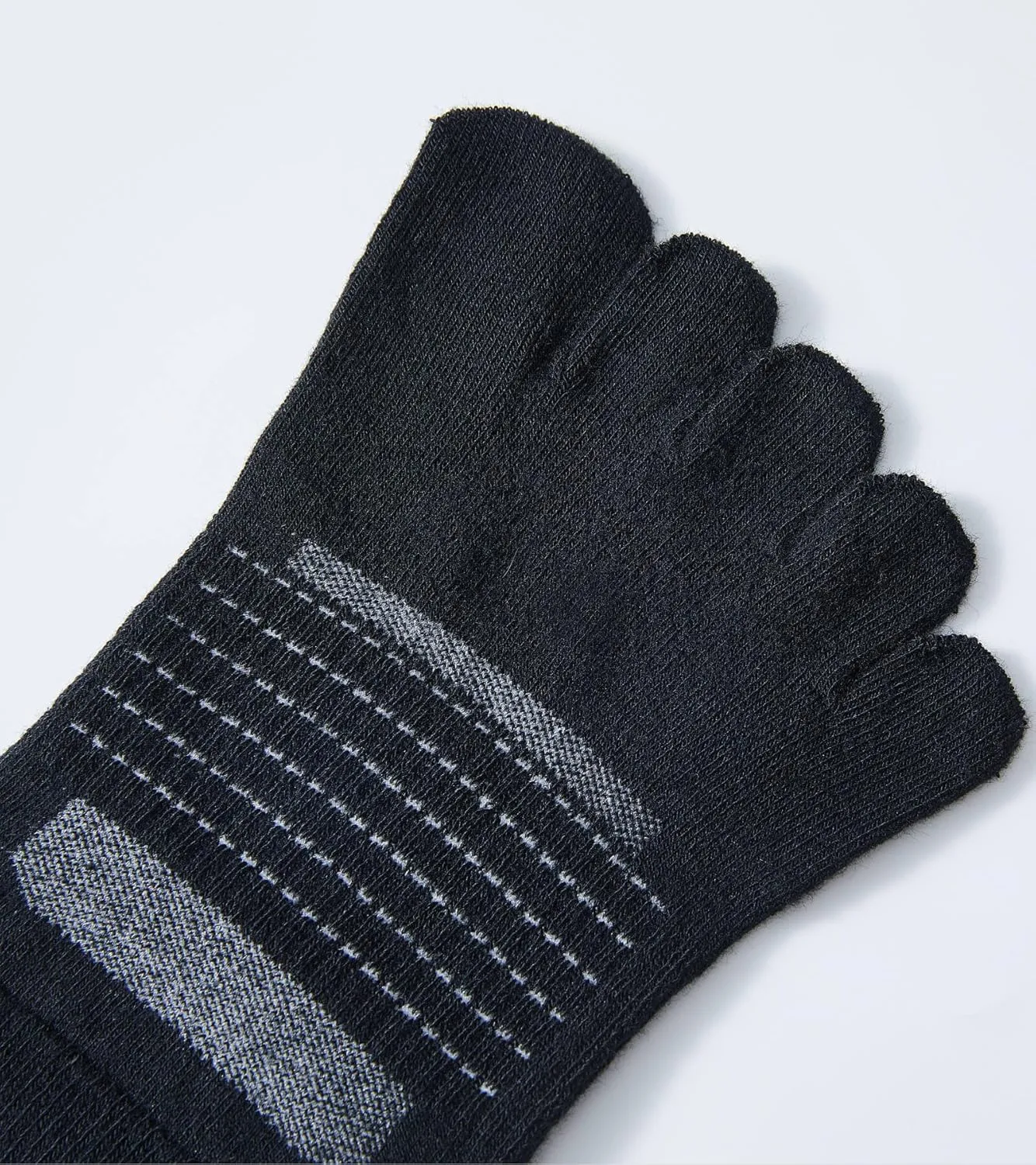 Toe Socks for Men and Women Coolmax Five Finger No Show Athletic Running High Performance Lightweight 3 Pairs