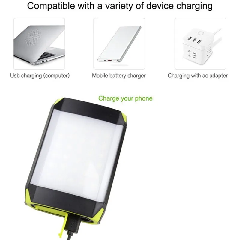 USB Rechargeable Camping Lantern - 30 LEDs, 5 Modes, Multi-Function, Power Bank, Outdoor Hanging Light