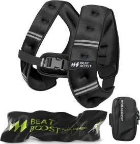 Weighted Vest for Women Men BeatBoost 5 10 15 20 25 30 lb Weight Vest with Ironsand for Walking Strength Training Running Workout