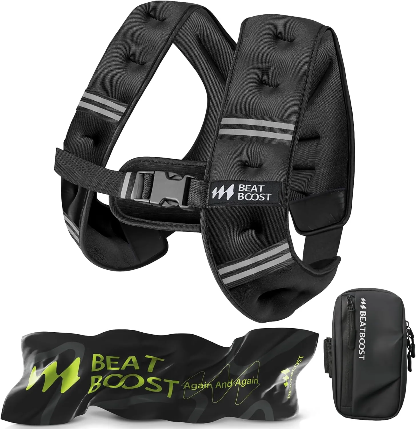 Weighted Vest for Women Men BeatBoost 5 10 15 20 25 30 lb Weight Vest with Ironsand for Walking Strength Training Running Workout